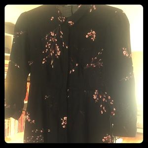 Zara Women's floral print long dress- small